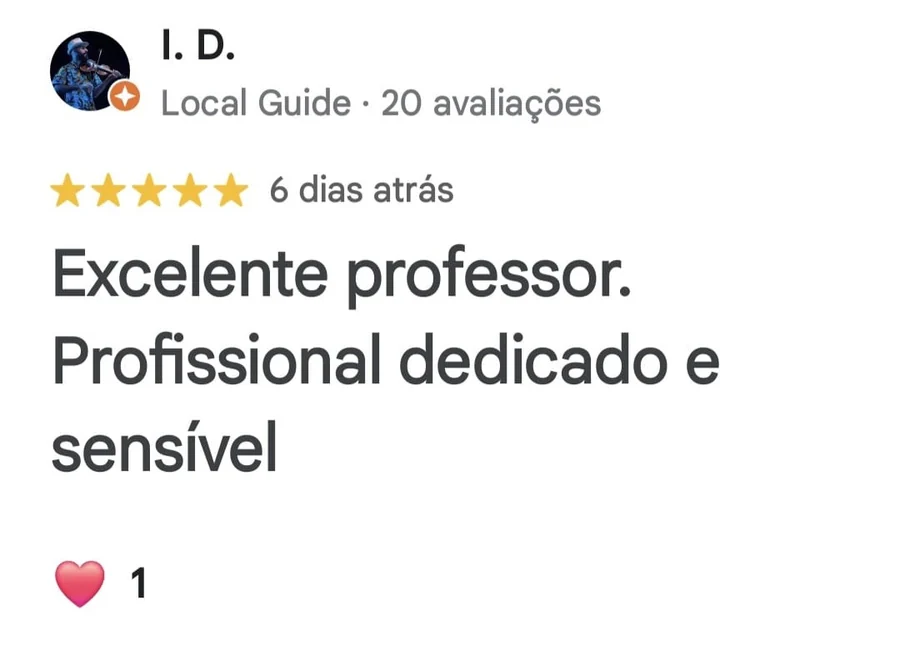 Avaliação de I. D. no Google